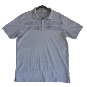 Travis Mathew Men's Gray Polo Shirt Size Large